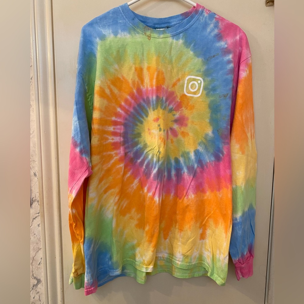Instagram Tie Dye Long Sleeve T-Shirt